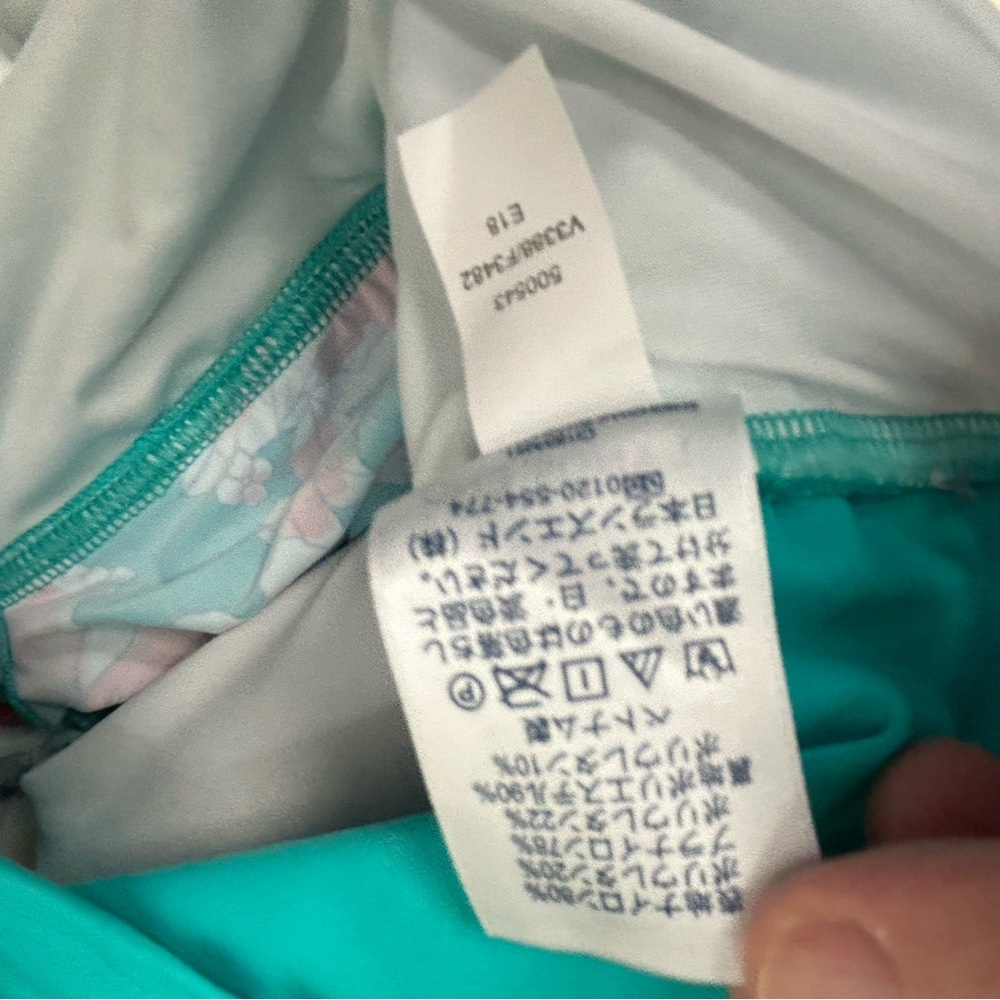 Lands' End Blue w/Floral Tankini Swim Top 12 - Picture 7 of 13